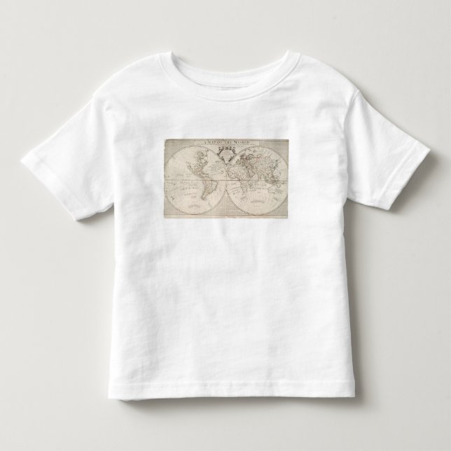 En karta av världen t shirt (Framsida)