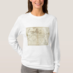 En kartlägga av banker av Newfoundland Tee Shirt