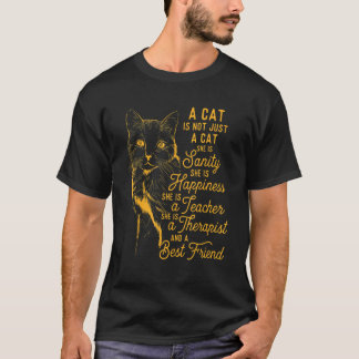 En katt är inte bara en kattkatt- kattägare 1 t shirt