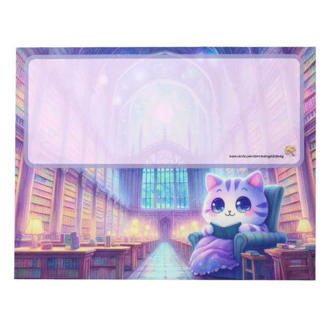 En katt i biblioteket anteckningsblock (Framsida)