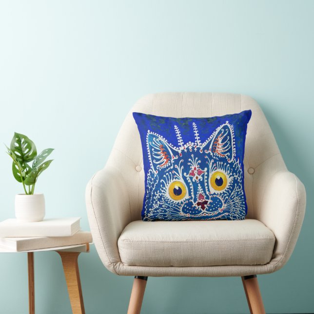 En katt i gotisk stil av Louis Wain  Kudde (Stol)