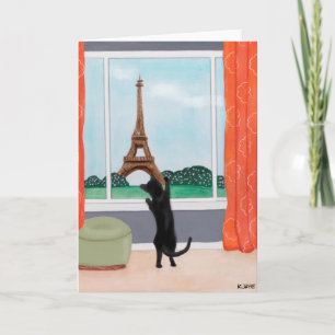 En katt i Paris - findesignkort Kort