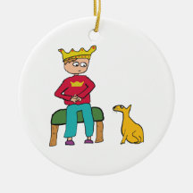 En katt kan titta på en Kung