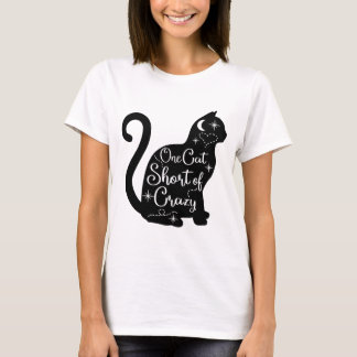 En katt Kort av Crazy TShirt Woman T Shirt