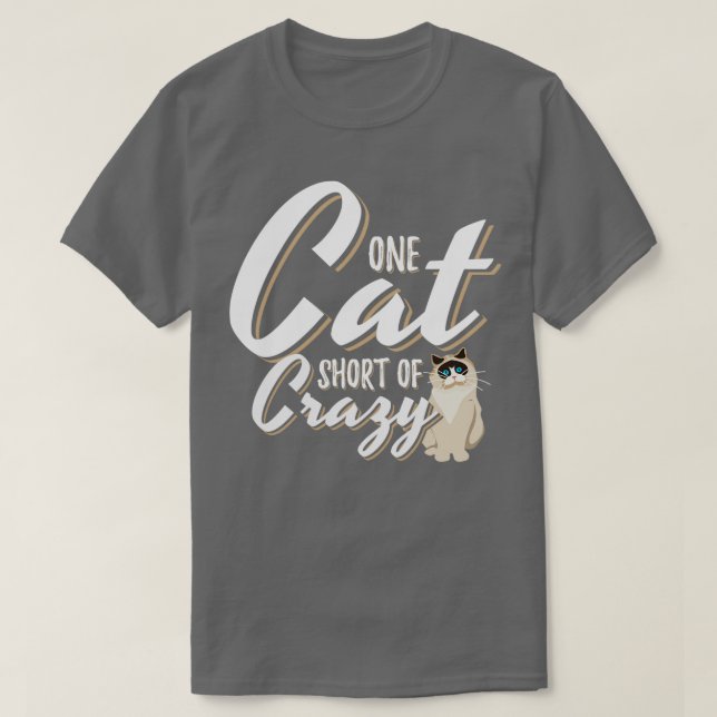 En katt Kort i Crazy T Shirt (Design framsida)