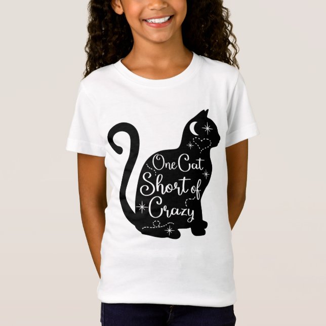 En katt Kort i Crazy T Shirt (Framsida)