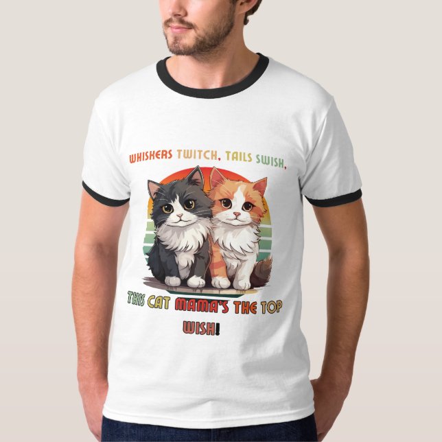 "En katt leder bara till en annan." T Shirt (Framsida)