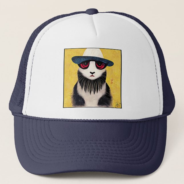 En katt med hatt 04 keps (Framsida)