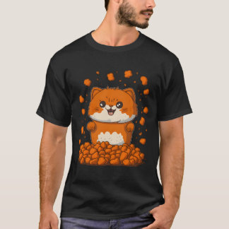 En katt med knölar på huvudet och tassar. t shirt
