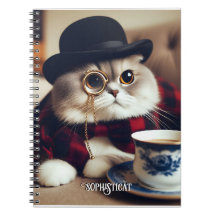 En katt med monokle