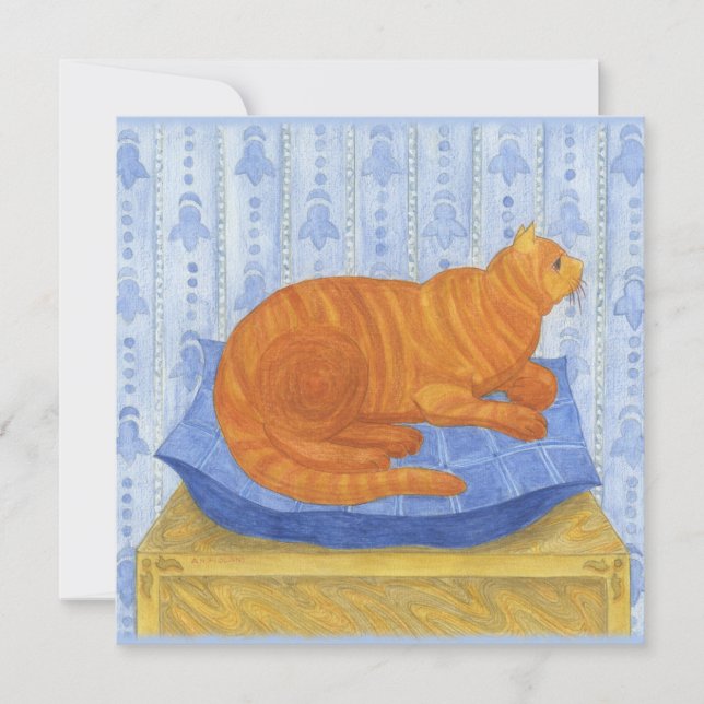 En katt på kudden (Framsida)