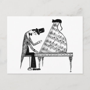 En katt vid namn Sonata Vykort