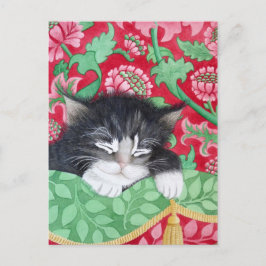 En katt! vykort