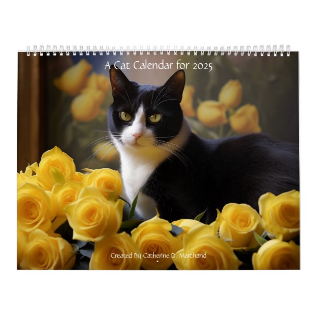 En kattkalender - av Catherine D. Marchand Kalender (Omslag)