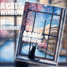 En katts fönsterkalender – En svart katt & 12 städ