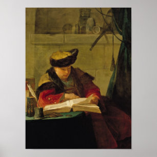 En kemist i hans laboratorium poster