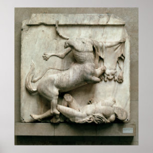 En kentaur som triumferar över en Lapith Poster