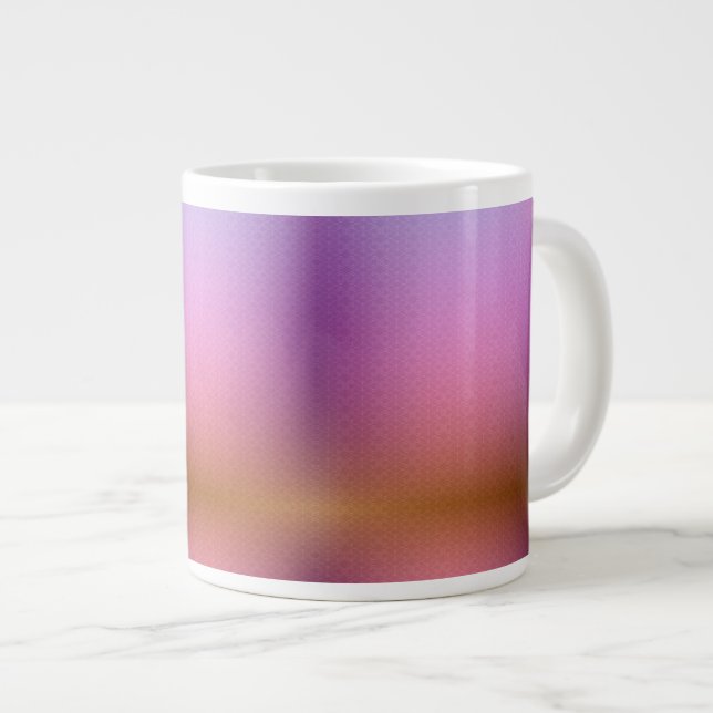 En keramisk kopp med en gradientdesign jumbo mugg (Framsida höger)