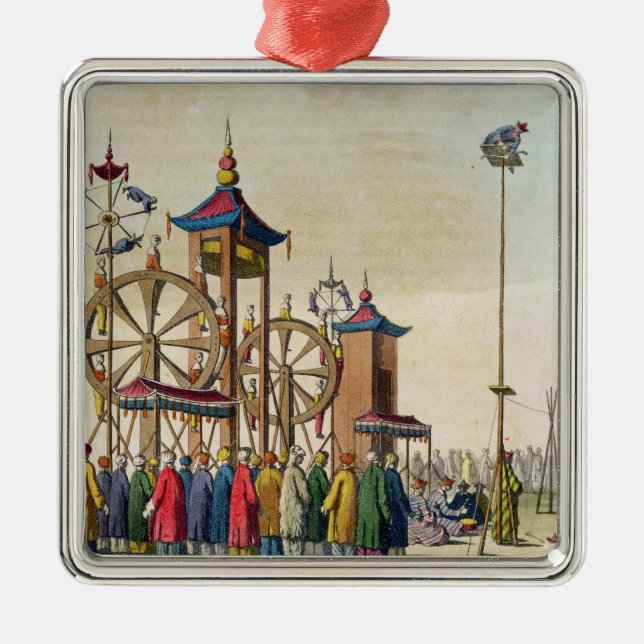 En kinesisk cirkus, illustration från 'Le Julgransprydnad Metall (Framsidan)