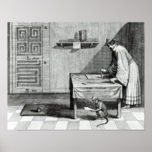 En kinesisk Scribe Poster