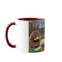 En kittbunch Påskhare i Basket & ägg