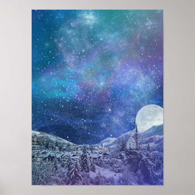 En klar vinterkväll Poster (Framsidan)