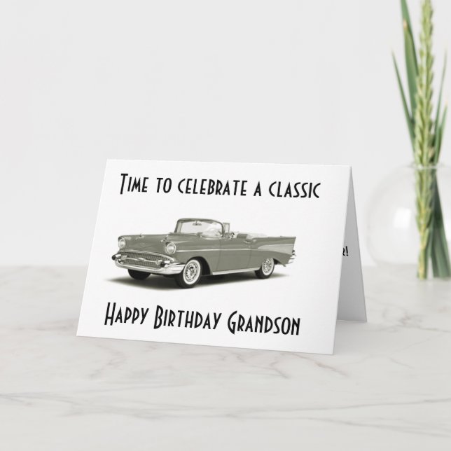 EN KLASSISK BIRTHDAG TILL ETT KLASSISKT BIDRAG*** KORT (Framsida)