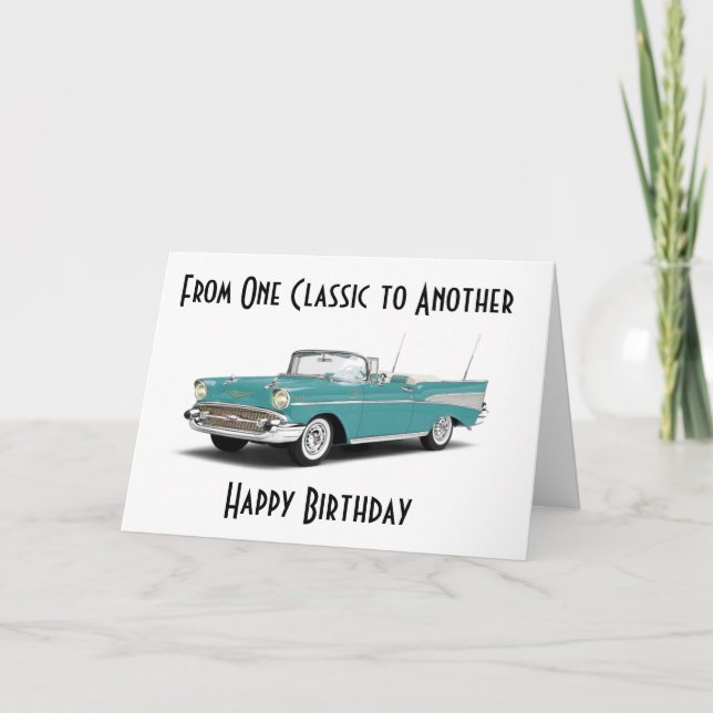EN KLASSISK BIRTHDAY OCH ÅLDRAS TILL "PERFECTION" KORT (Framsida)