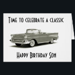 EN KLASSISK BIRTHDAY TILL EN KLASSISK SON*** HÄLSNINGSKORT<br><div class="desc">VILL HA ETT "KLASSISKT SON" ETT MYCKET "KLASSISKT OCH ***GRATTIS PÅ FÖDELSEDAGEN!** LÅT HONOM VETA ATT HAN ÄR "MYCKET SPECIELL" PÅ SIN "SPECIELLA DAG"</div>