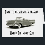 EN KLASSISK BIRTHDAY TILL EN KLASSISK SON*** HÄLSNINGSKORT<br><div class="desc">VILL HA ETT "KLASSISKT SON" ETT MYCKET "KLASSISKT OCH ***GRATTIS PÅ FÖDELSEDAGEN!** LÅT HONOM VETA ATT HAN ÄR "MYCKET SPECIELL" PÅ SIN "SPECIELLA DAG"</div>