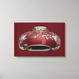 En klassisk Jaguar E-typ från 1961 Canvastryck