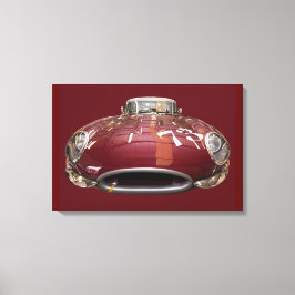 En klassisk Jaguar E-typ från 1961 Canvastryck