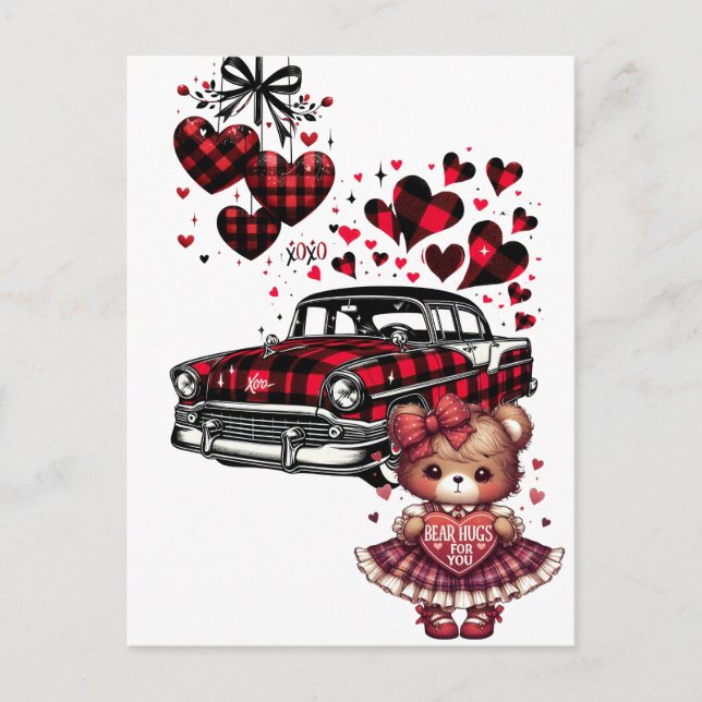 EN KLASSISK VALENTINSKÄRLEK FÖR DIG 2 VYKORT (Framsida)