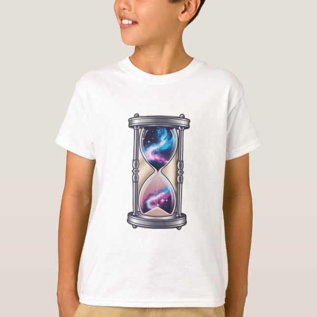 En klocka ansikte av planeter. t shirt (Framsida)