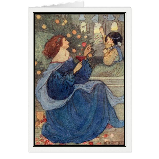En klockringning av Klockor vid Florence Harrison Hälsningskort (Framsidan)