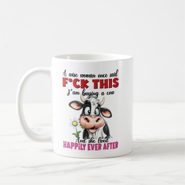 En klok kvinna sa kaffemugg (Vänster)