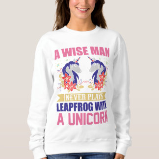 En klok man spelar aldrig leapfrog med en enhörnin t shirt