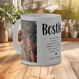 En klunk kärlek: 2 Foto & Citat Bästa vännen Kaffe Kaffemugg