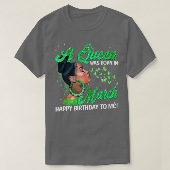 En kö är född i mars St patrick's day 2023 G T Shirt (Design framsida)