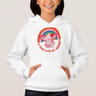En ko med min söta slogan t shirt