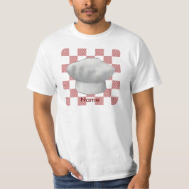 En kockhatt t-shirt i schackrutigt mönster
