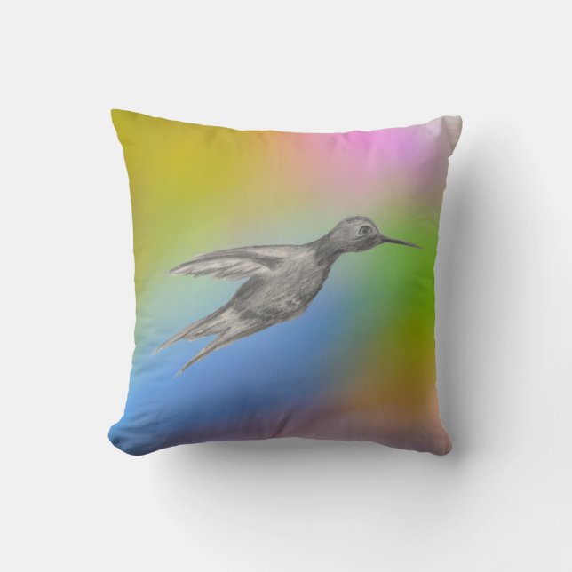 En kolibris passion  kudde (Framsida)