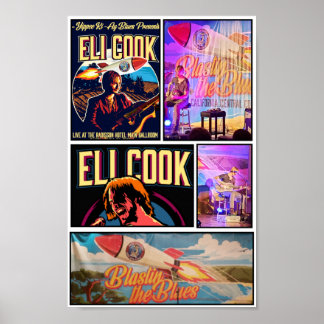 En kollage från en musikkonsert poster