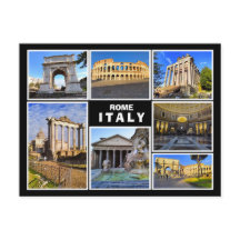 En kollage från Rom, Italien