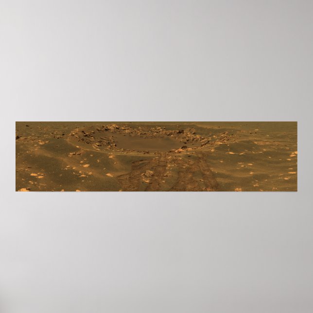 En kollisionsskare i Meridian Planum-regionen Poster (Framsidan)