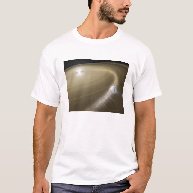 En komet som slits runt en död stjärna. tee shirt (Framsida)