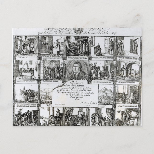 En kommentar för att fira reformen vykort (Framsida)