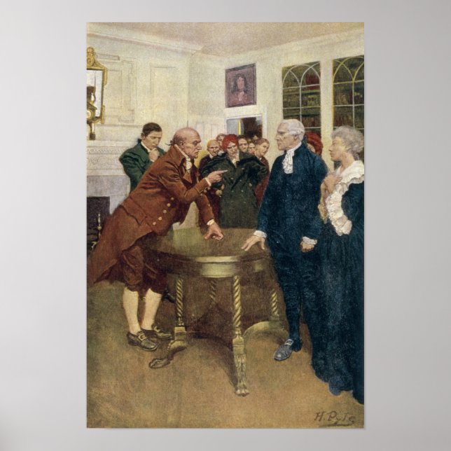 En kommitté bestående av patrioter som levererar e poster (Framsidan)