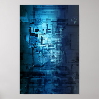 en komplex korridor med flerdimensionella proporti poster
