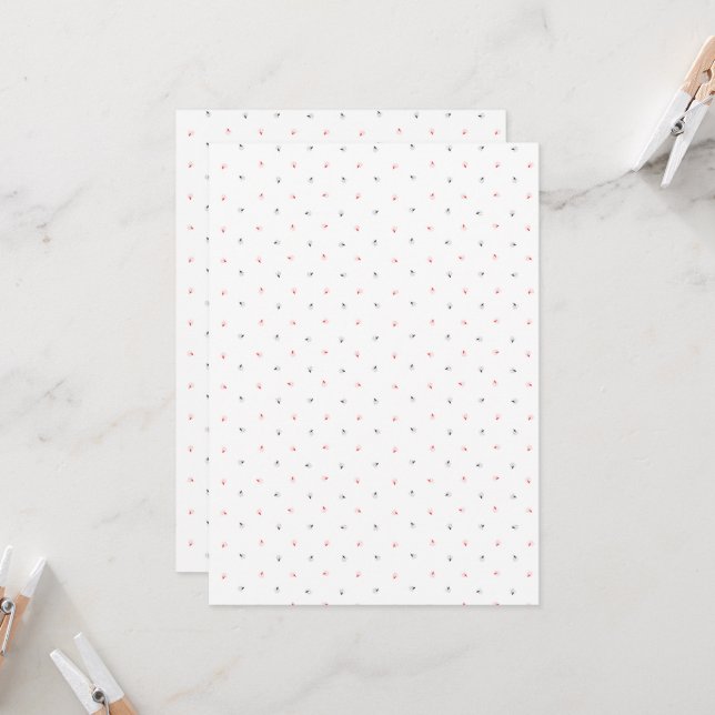 En komplicerad design för svartvit blommigt som är inbjudningar (Fram/Back In Situ)